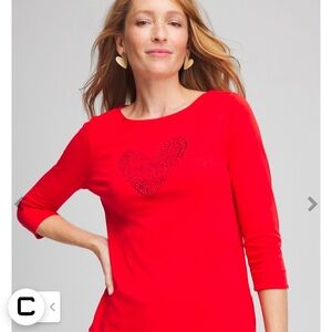 NWT Chico’s Valentines Day Shirt - Currently out of stock online !!